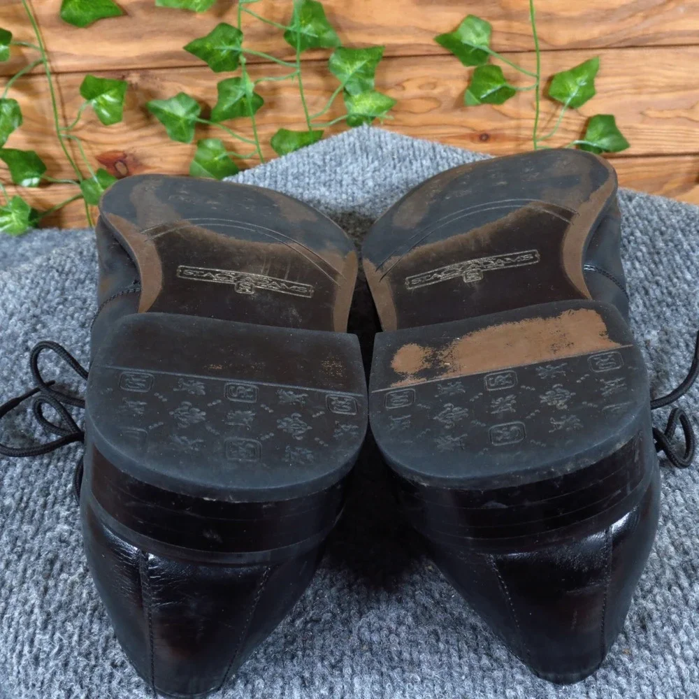 Stacy Adams Raynor Mens Oxford Size‎ 11 Formal Dress Shoes Black Leather Pleated